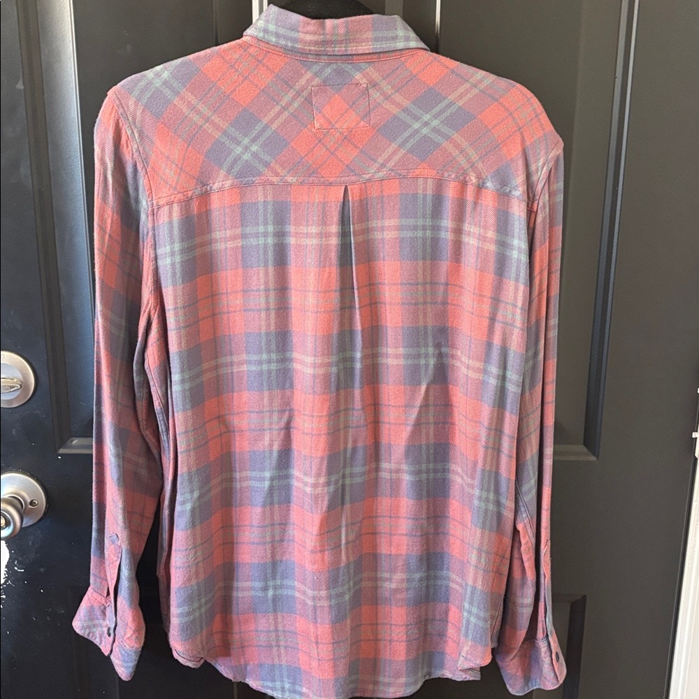 RAILS Plaid Hunter Plaid Button-Up Flannel Shirt M - Picture 5 of 9
